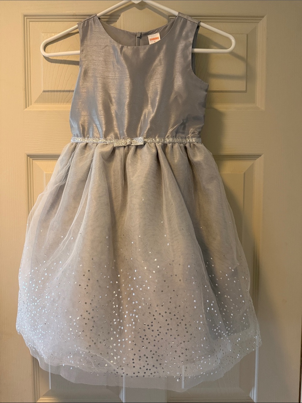 Gymboree Silver Sparkle Tulle Formal Dress for Girls